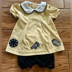 Yellow Striped Baby Two Piece
